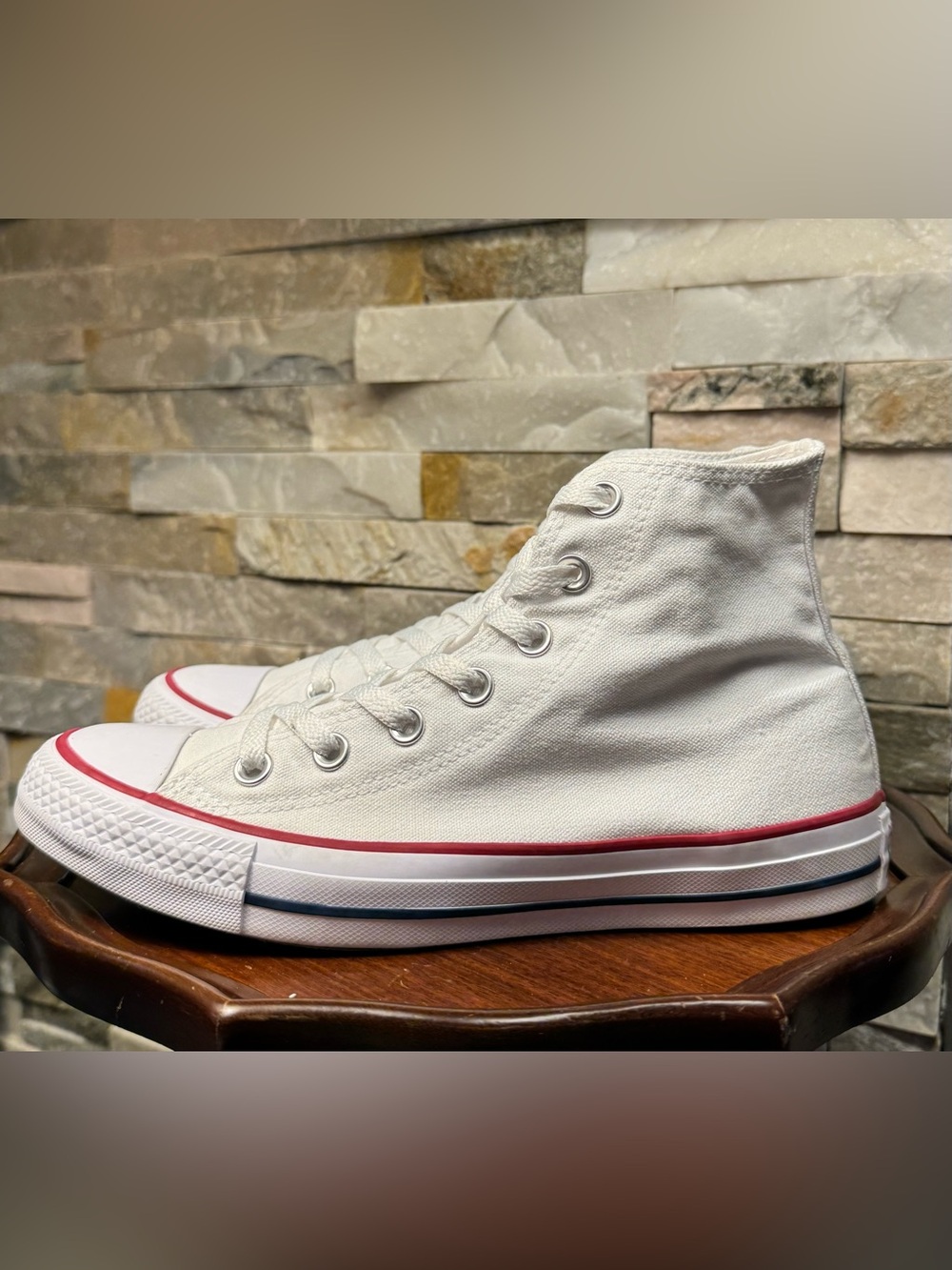 Womans Sz 8 Converse Chuck Taylor All Star High-top White Basketball Sneaker